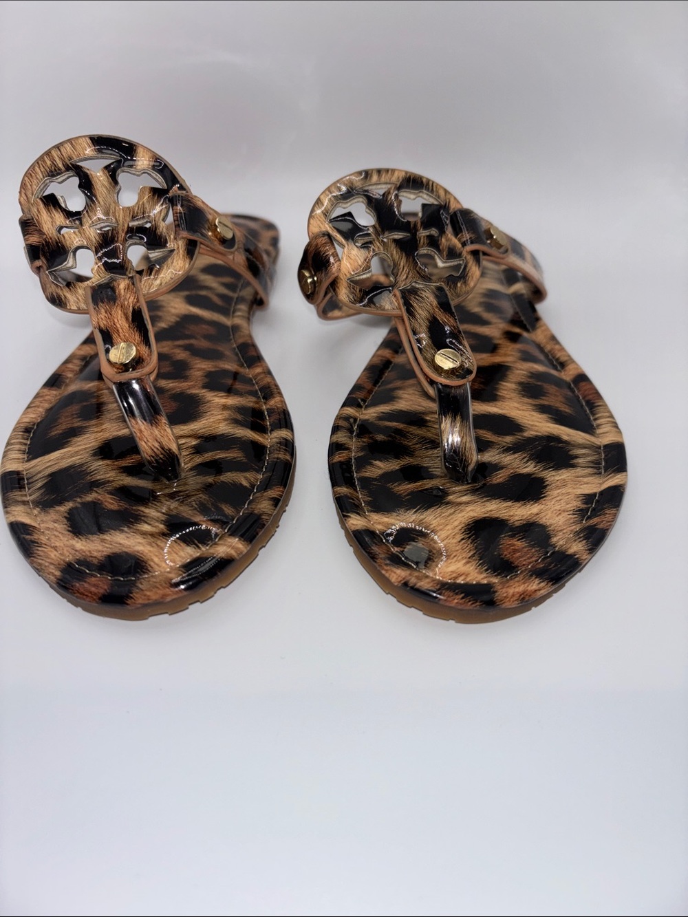 Tory Burch Leopard Print Thong Sandals - Picture 3 of 8